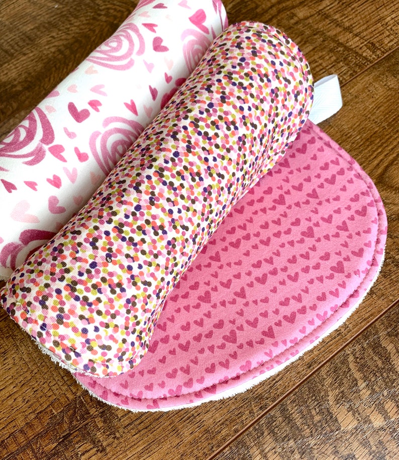 New mom gift organic Burp Cloth valentine baby organic baby gift girl Burp Cloth Bamboo Burp Cloths Baby shower gift spring burp cloth