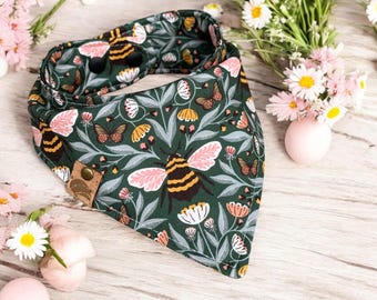 Spring Dog bandana spring bandana dog gift  dog bandana honey bee bandana new puppy gift Easter dog gift cat bandana birthday dog scarf