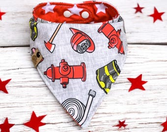Fire fighter Dog bandana personalized dog gift t fireman dog bandana hydrant  dog bandana customizable new puppy gift dog gift birthday dog