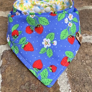 Strawberry dog bandana summer bandana dog gift strawberry bandana summer bandana dog bandana spring dog gift girl new dog scarf  dog mom