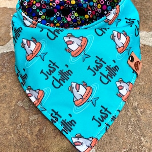 Shark Dog bandana personalized dog gift monogrammed dog bandana shark dog bandana shark dog bandana shark dog scarf dog gift summer dog