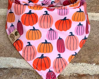 Fall Dog bandana fall bandana dog gift halloween dog bandana pumpkin bandana new puppy gift fall dog gift thanksgiving dog scarf