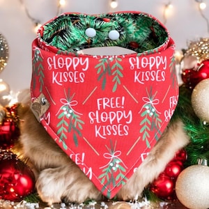 Christmas Dog bandana holiday dog bandana monogrammed dog bandana christmas dog gift bandana holiday dog dog scarf christmas scarf