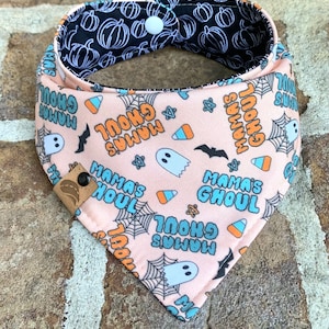 Bandana per cani di Halloween, regalo autunnale per cani, bandana ricamata per cani, bandana divertente per cani, sciarpa fantasma per cani, nuova bandana per cani, bandana di Halloween