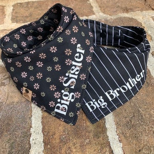Big Brother bandana big sister Dog bandana pregnancy announcement new baby dog bandana  save the date dog bandana new puppy bandana