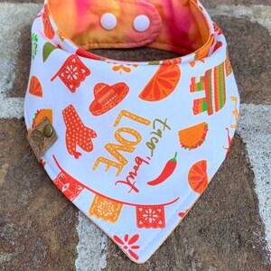 Cinco de mayo Dog bandana taco Dog bandana taco dog scarf cinco de mayo dog gift monogrammed dog bandana taco gift embroidered dog gift