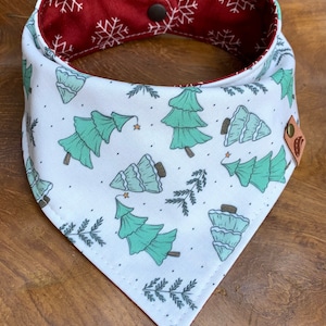 Christmas Dog bandana holiday dog bandana monogrammed dog bandana christmas dog gift bandana holiday dog dog scarf christmas scarf snowflake