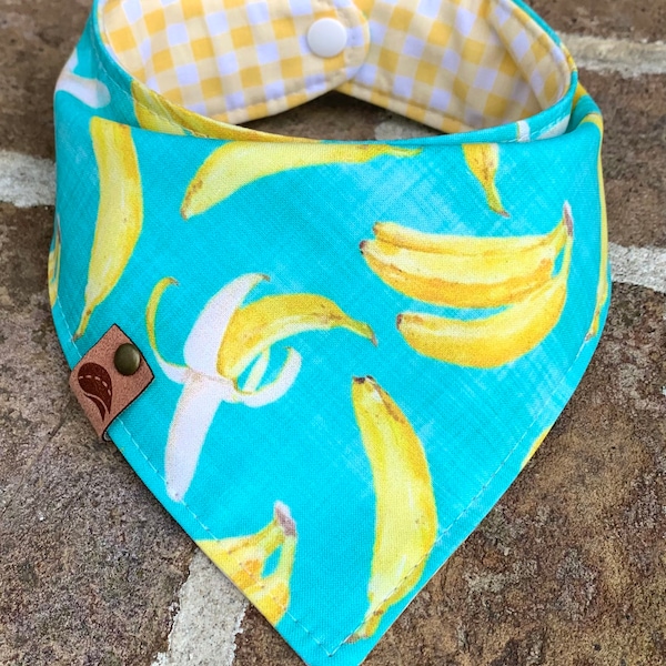 Tropical Dog bandana banana dog bandana palm leaf bandana summer dog bandana tropical dog scarf hawaiian dog scarf