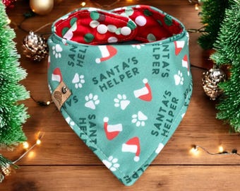 Christmas Dog bandana holiday dog bandana monogrammed dog bandana christmas dog gift bandana holiday dog dog scarf christmas scarf