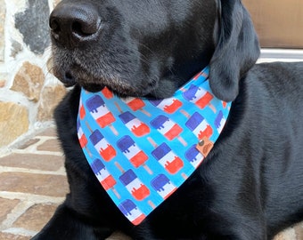 Patriotic Dog bandana 4th of July dog memorial day dog bandana patriotic dog bandana red white and blue dog bandana star dog bandana