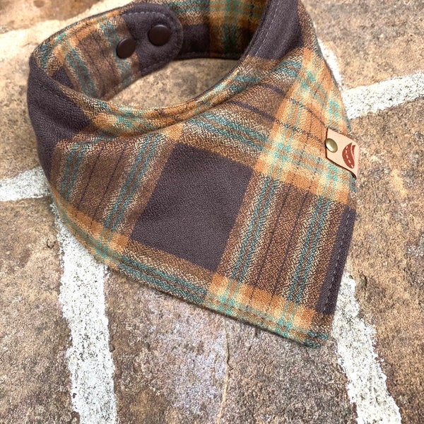 Plaid flannel Dog bandana fall dog bandana monogrammed dog bandana flannel bandana plaid dog bandana thanksgiving dog scarf Halloween scarf