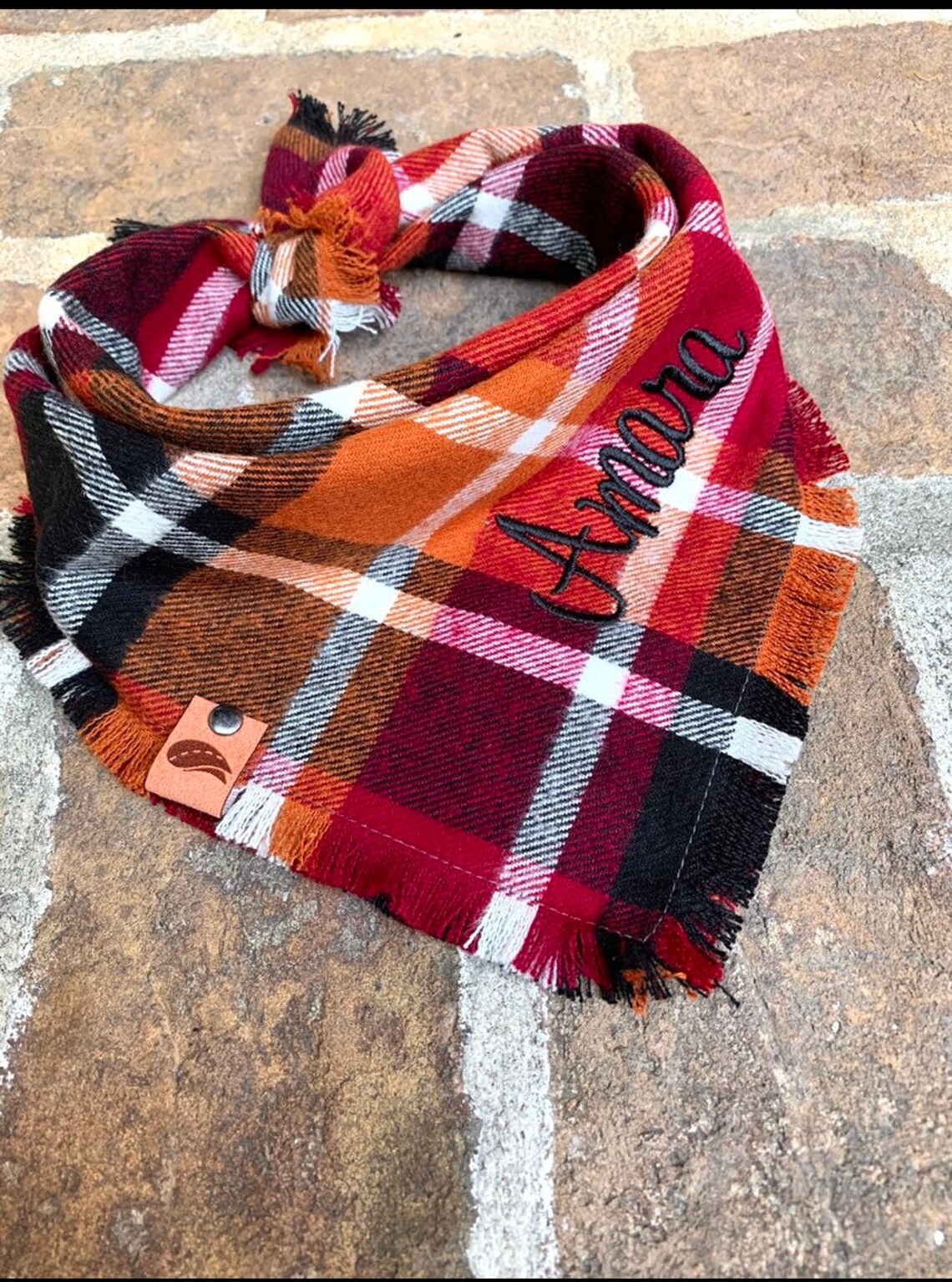 Dog Scarf Plaid Dog Scarf Fall Plaid Scarf Fall Bandana Dog - Etsy
