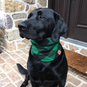 Dog scarf dog scarves fall dog bandana plaid scarf plaid dog | Etsy