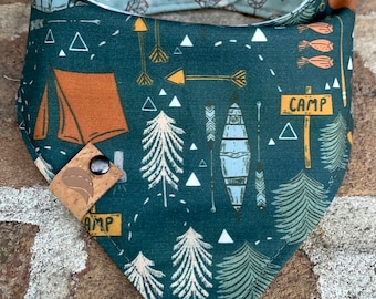 Camping dog bandana personalized dog gift puppy gift spring dog bandana mountain dog bandana camping bandana embroidered dog bandana new pup