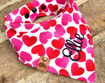 Valentine Dog bandana valentine dog gift heart dog bandana valentine dog scarf bandana heart dog scarf valentine dog gift dog scarf