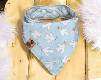 Wedding Dog bandana spring bandana dog gift dog bandana dove bandana new puppy gift Easter dog gift cat bandana summer scarf dove scarf