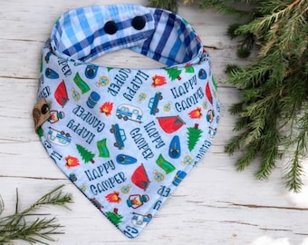 Camping dog bandana personalized dog gift puppy gift spring dog bandana mountain dog bandana camping bandana embroidered dog bandana new pup