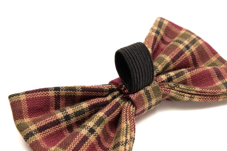 Plaid Cat Bow Tie Pet Bow Tie Gifts for Dogs Dog Bow Tie Detachable Dog Bow Tie Red Plaid Dog Bow Tie Christmas Dog Bow Tie