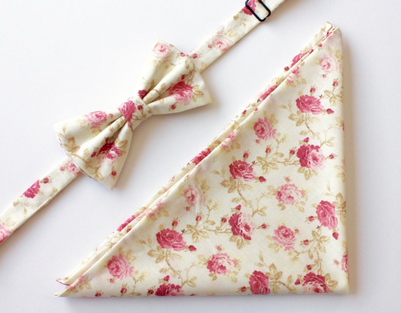 matching bow ties and pocket squares