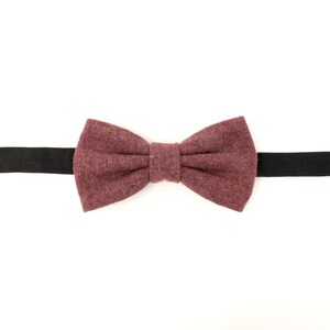 Noeud papillon texturé Maroon - Noeud papillon pré-attaché homme