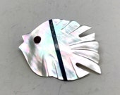 Vintage Abalone Mother of Pearl Fish Brooch