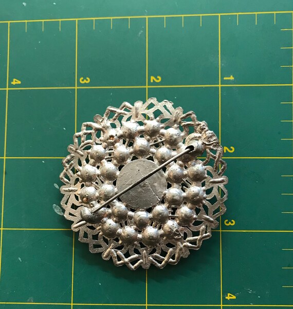 Large Vintage-antique carnelian and woven metal d… - image 2