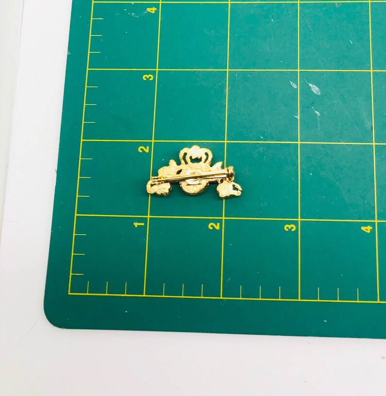 Vintage Carved Rose and Faux Pearl Bar Brooch Etsy