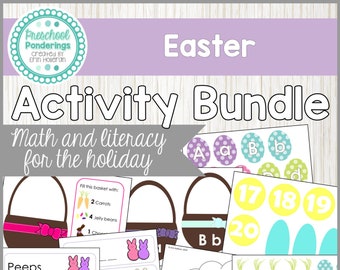 Easter Preschool Activity Bundle, Preschool Worksheets, Preschool ...