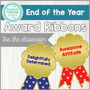 End of the Year Award Ribbons Perfect for Graduation image 1