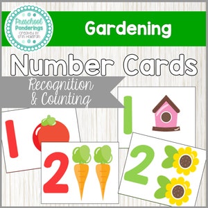Garden Theme - Preschool Math Numbers and Counting