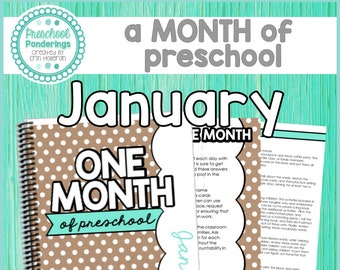 One Month of Preschool - January