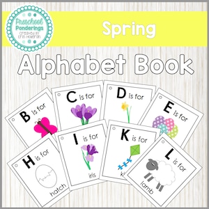 Primavera - Libro del alfabeto del idioma preescolar