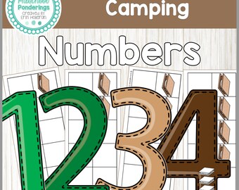 Números para acampar: números y conteo de matemáticas preescolares