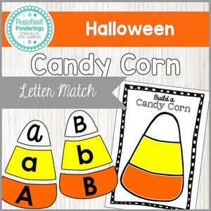 Maíz dulce de reconocimiento de letras para Halloween