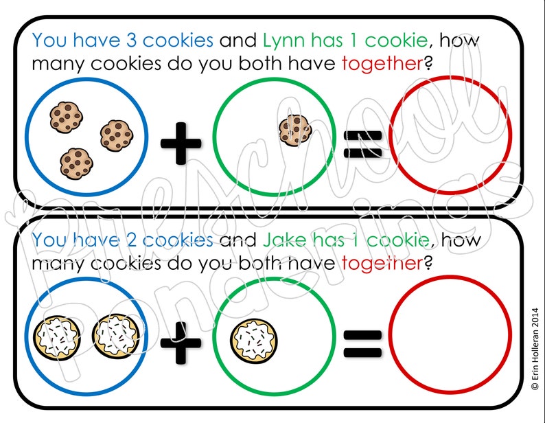 Story Problems for Beginners Bundle - Preschool and Kindergarten Math ...