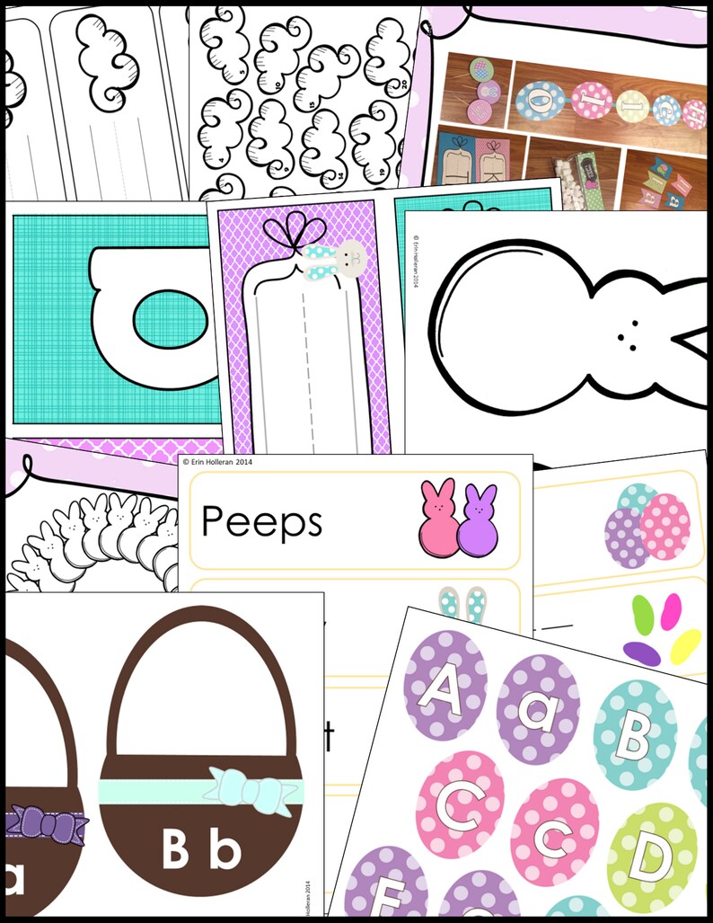 Preschool Lesson Plans and Materials April Etsy