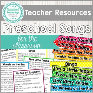 Gängige Preschool Lieder und Songtexte