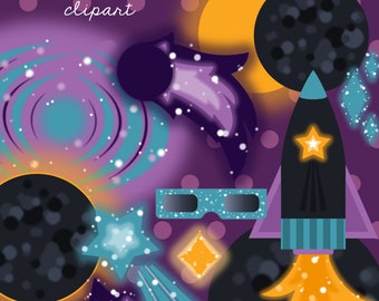 Eclipse Clipart - Galaxy and Outer Space Clipart