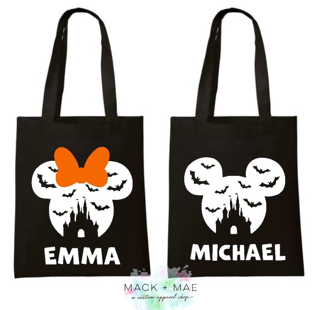 Disney Halloween Trick or Treat Bag Personalized Kids Disney Etsy