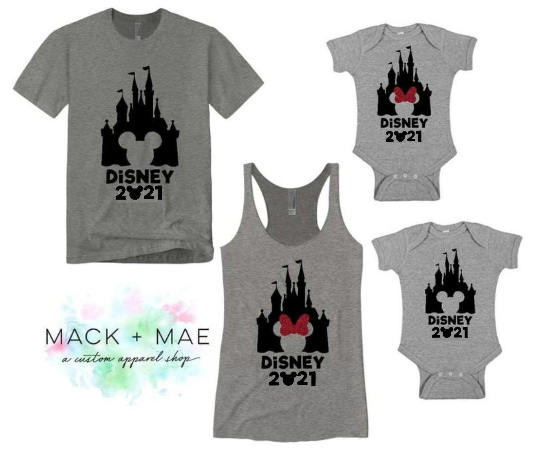 Matching Disney Family Shirts, 2021 Castle Tank Top, Mickey Mouse Ins…