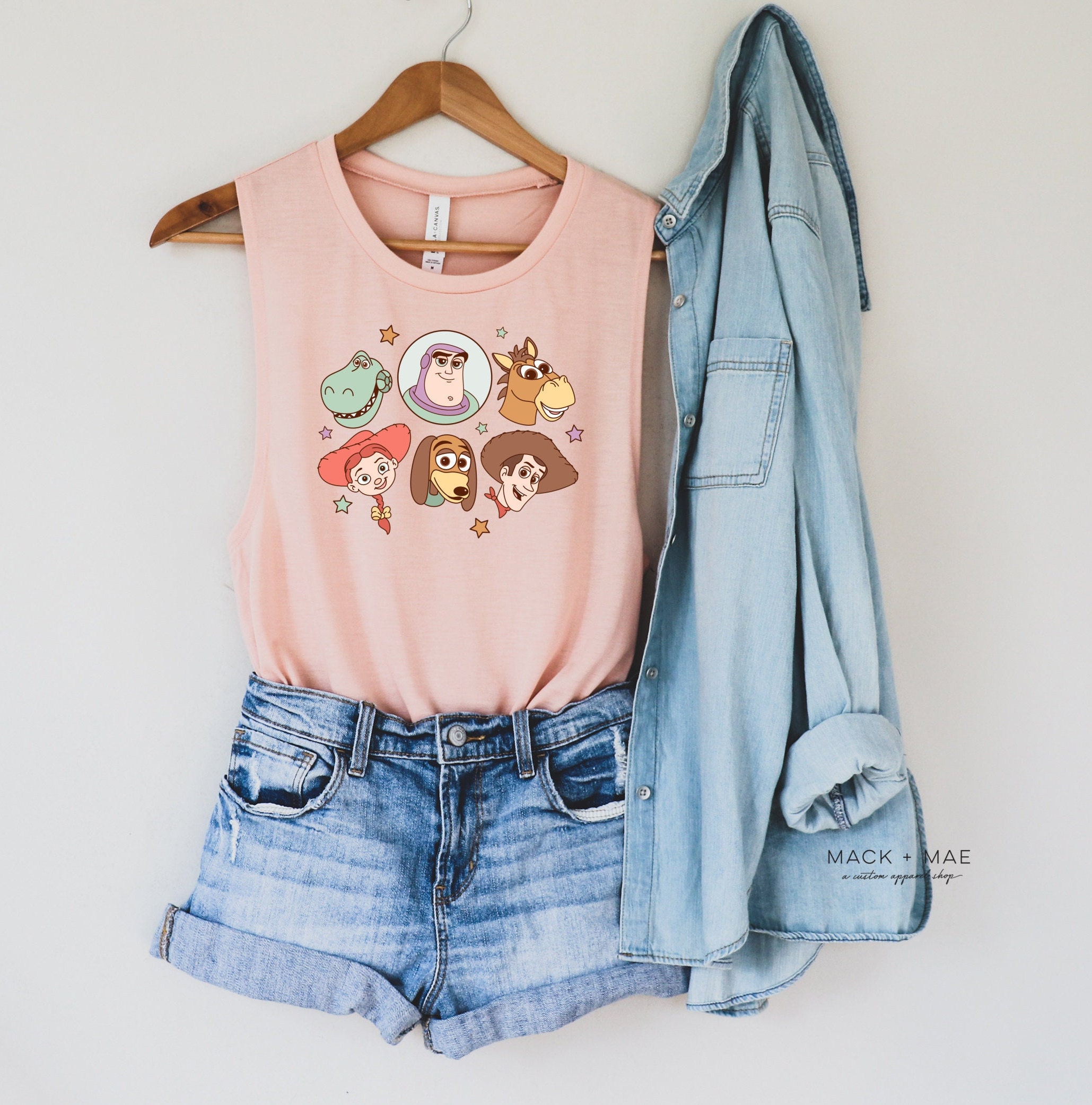TOY STORY Inspired Tank, Women’s Muscle Tank, Pixar Pier Tank