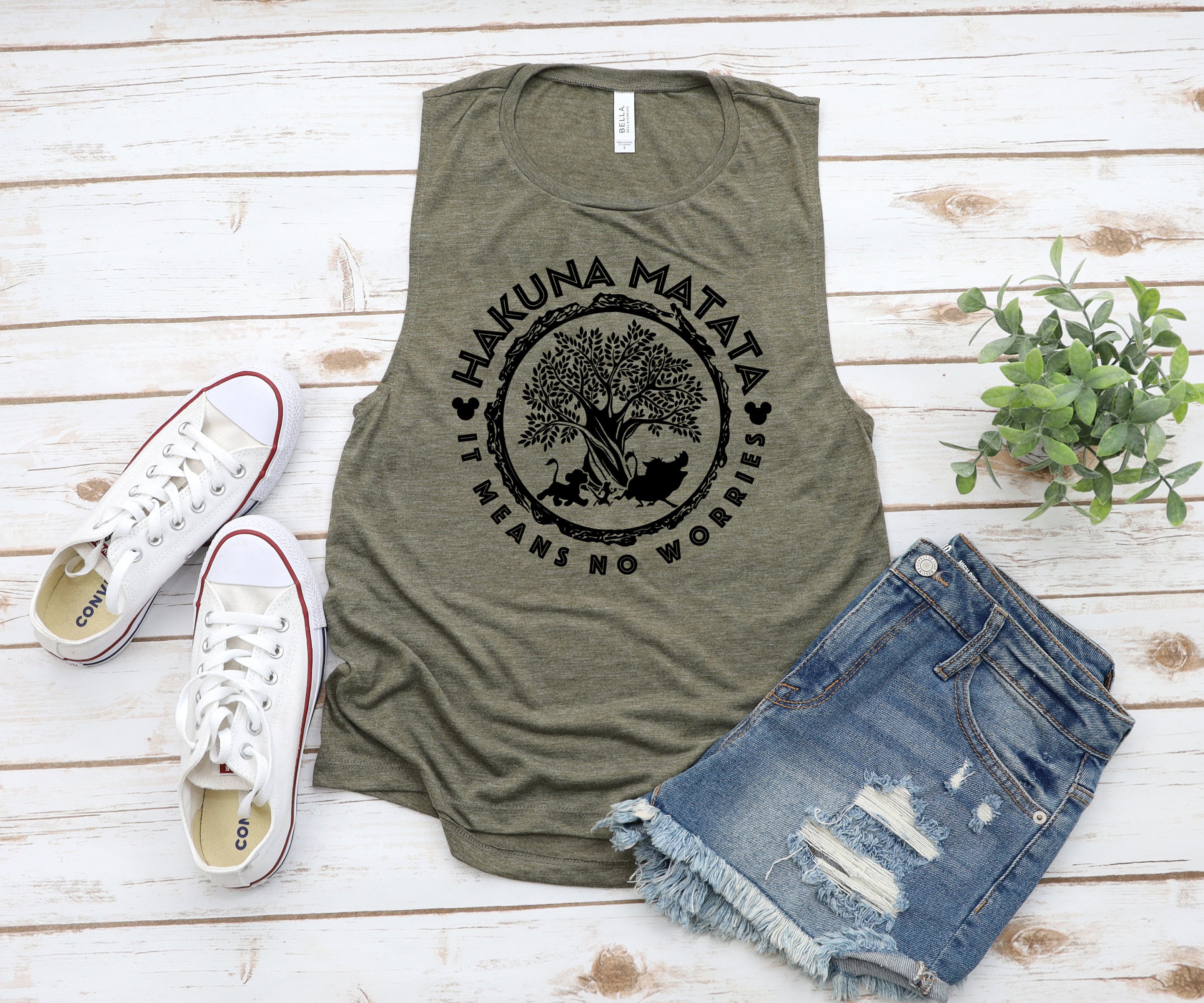 DISNEY Inspired HAKUNA MATATA Tank, Women’s Muscle Tank, Animal Kingdom Tank