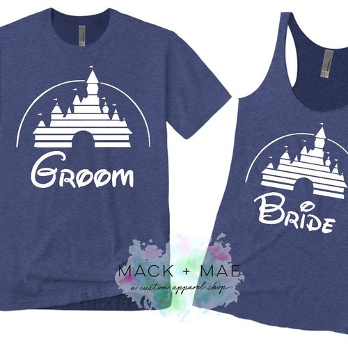 disney bride and groom t shirts
