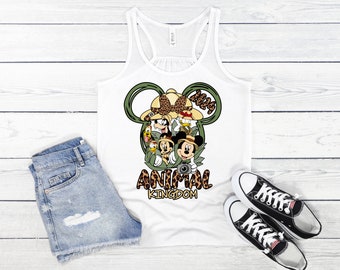 Disney Inspired Animal Kingdom Tank, SAFARI MINNIE Tank, Let's Go Wild, Women's Tank Girls - Women's, Kids Disney Tank