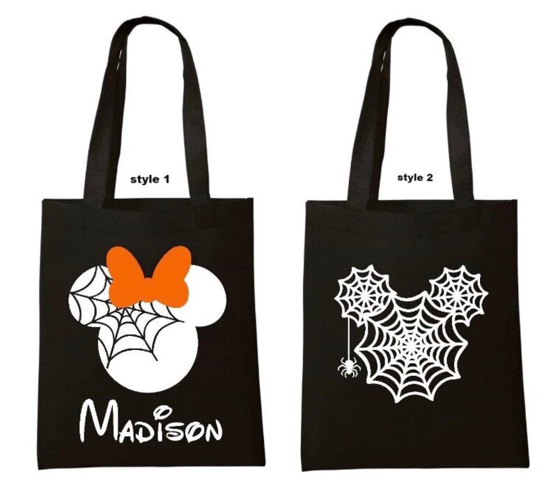 Disney Halloween Trick Or Treat Bag Personalized Kids Disney Etsy