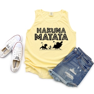 HAKUNA MATATA Unisex TANK, Disney Inspired Animal Kingdom Tank, Lion King Tank Top