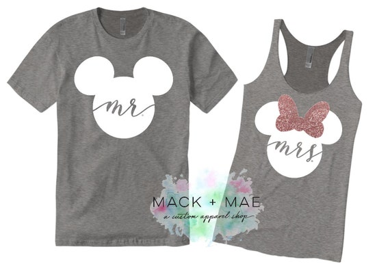just married disney shirts
