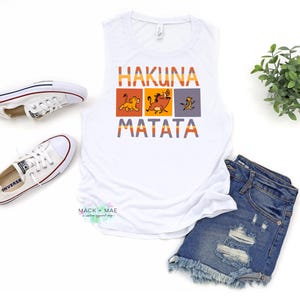 DISNEY Inspired HAKUNA MATATA Tank, Women’s Muscle Tank, Animal Kingdom Tank