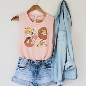 LION KING Inspired Tank, Women’s Muscle Tank, Animal Kingdom Tank Top