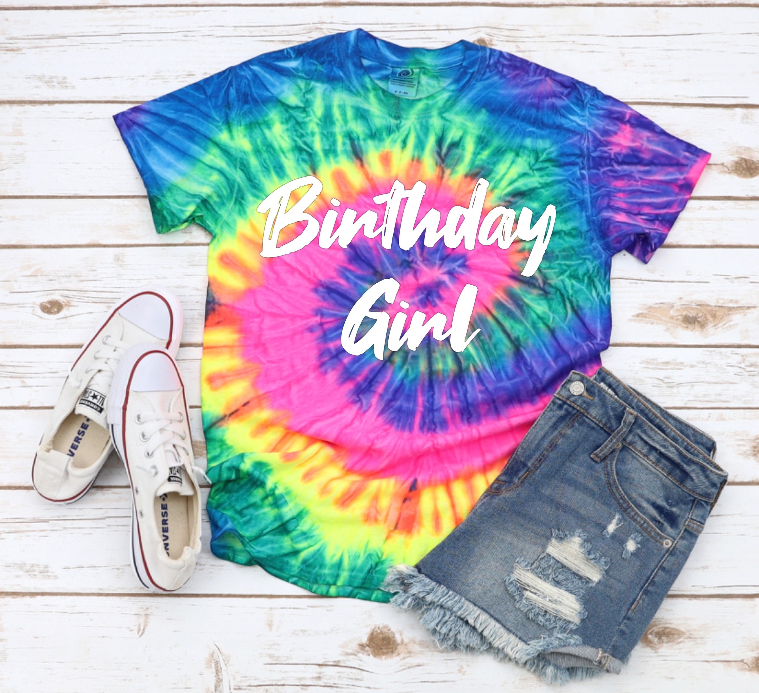 Girls tie dye shirt discount
